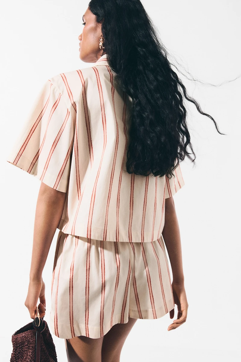 Patterned Poplin Shirt