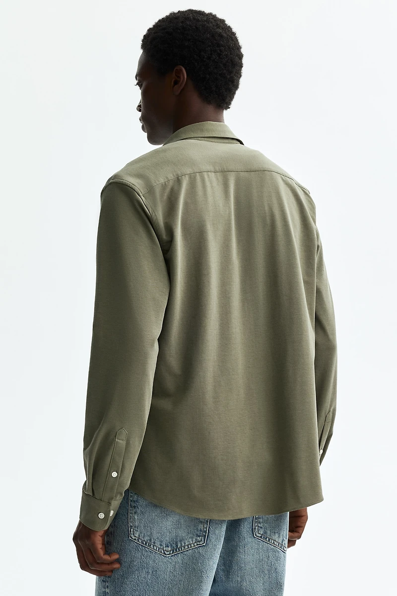 Four-Way Stretch Slim-Fit Shirt