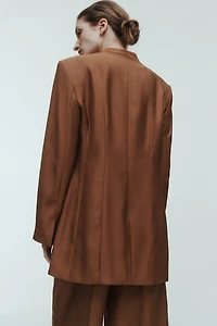 Lapelless Blazer