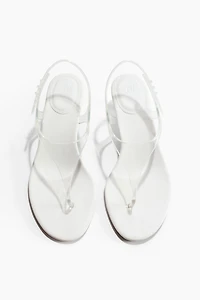 Kitten-Heeled Sandals