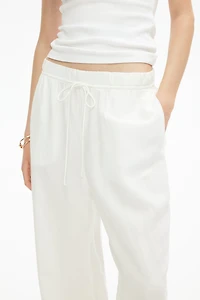 Pantalon en lin mélangé