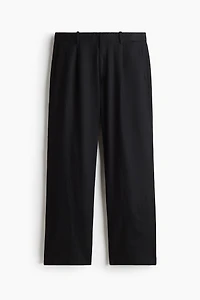 Relaxed-Fit Linen-Blend Pants