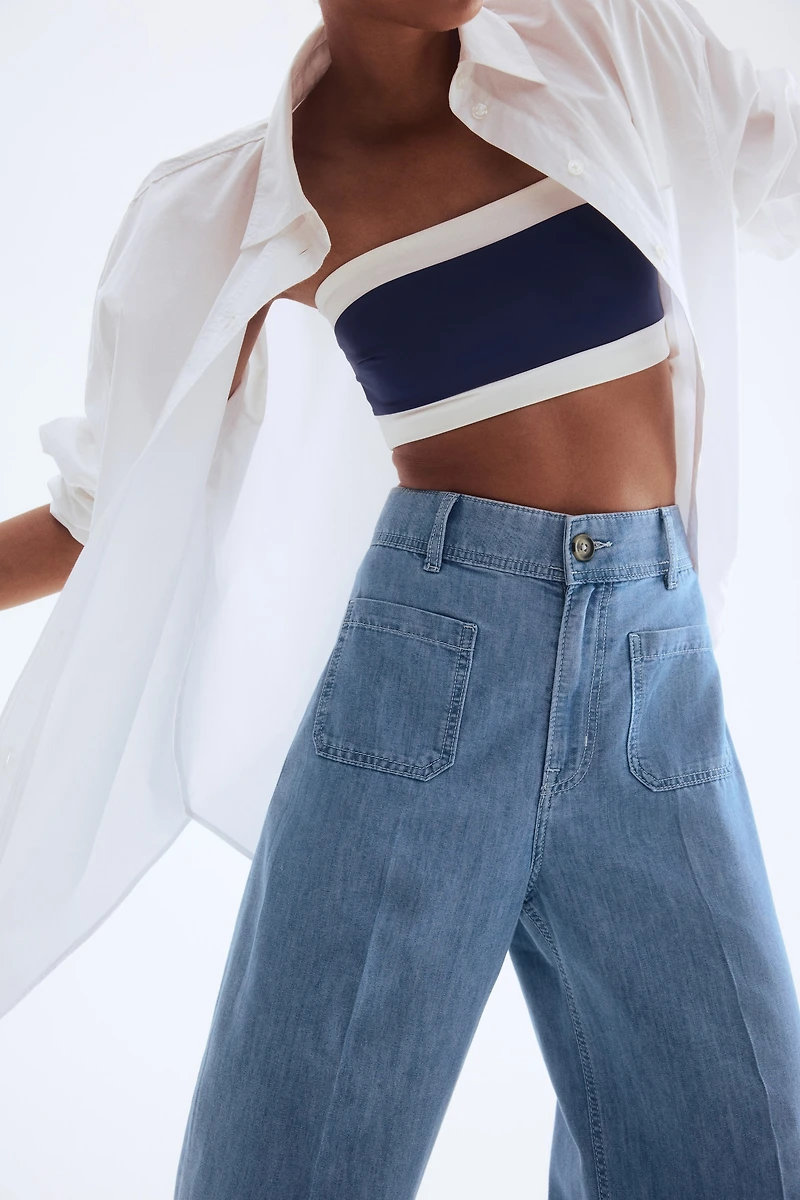 Wide High Jeans