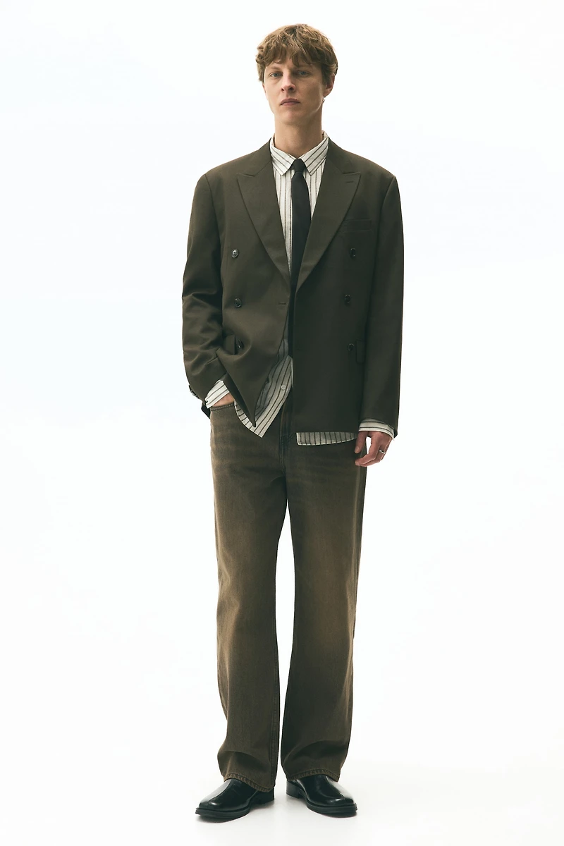 Relaxed-Fit Double-Breasted Jacket