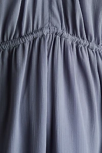 MAMA Balloon-Sleeved Maxi Dress