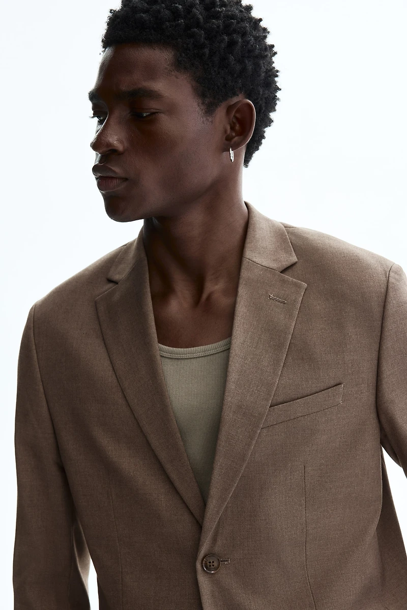 Regular-Fit Single-Breasted Jacket