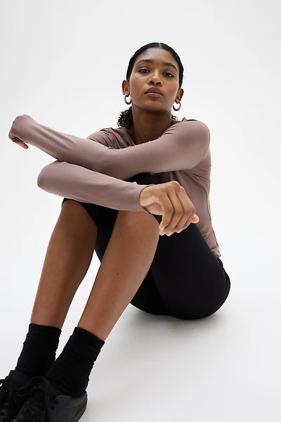 Sheer Jersey Top