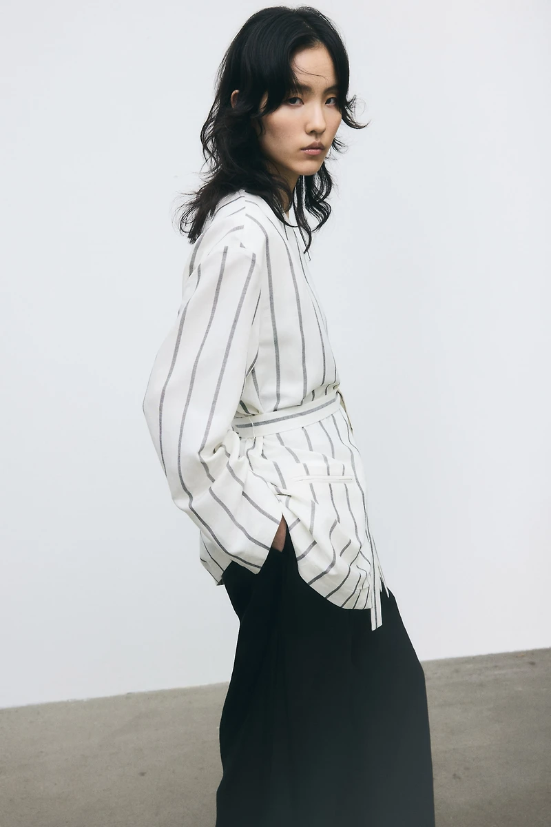 Linen-Blend Jacket