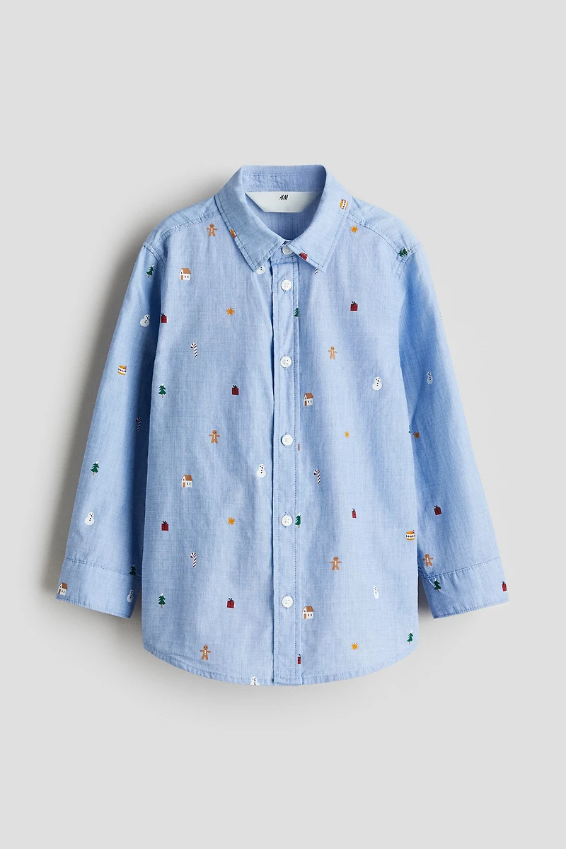 Chemise en coton à motif