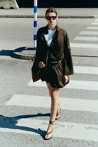 Bubble-Hem Skirt
