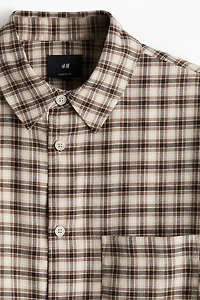Chemise ample en flanelle