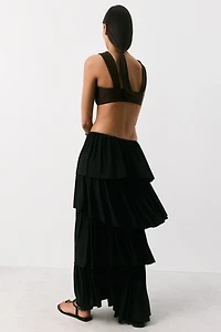 Tiered Flounce Skirt