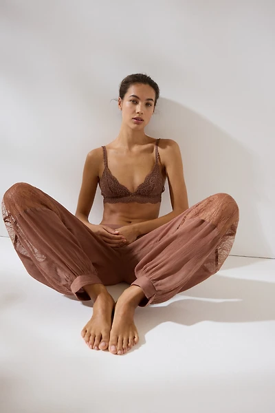 Pantalon de pyjama avec dentelle