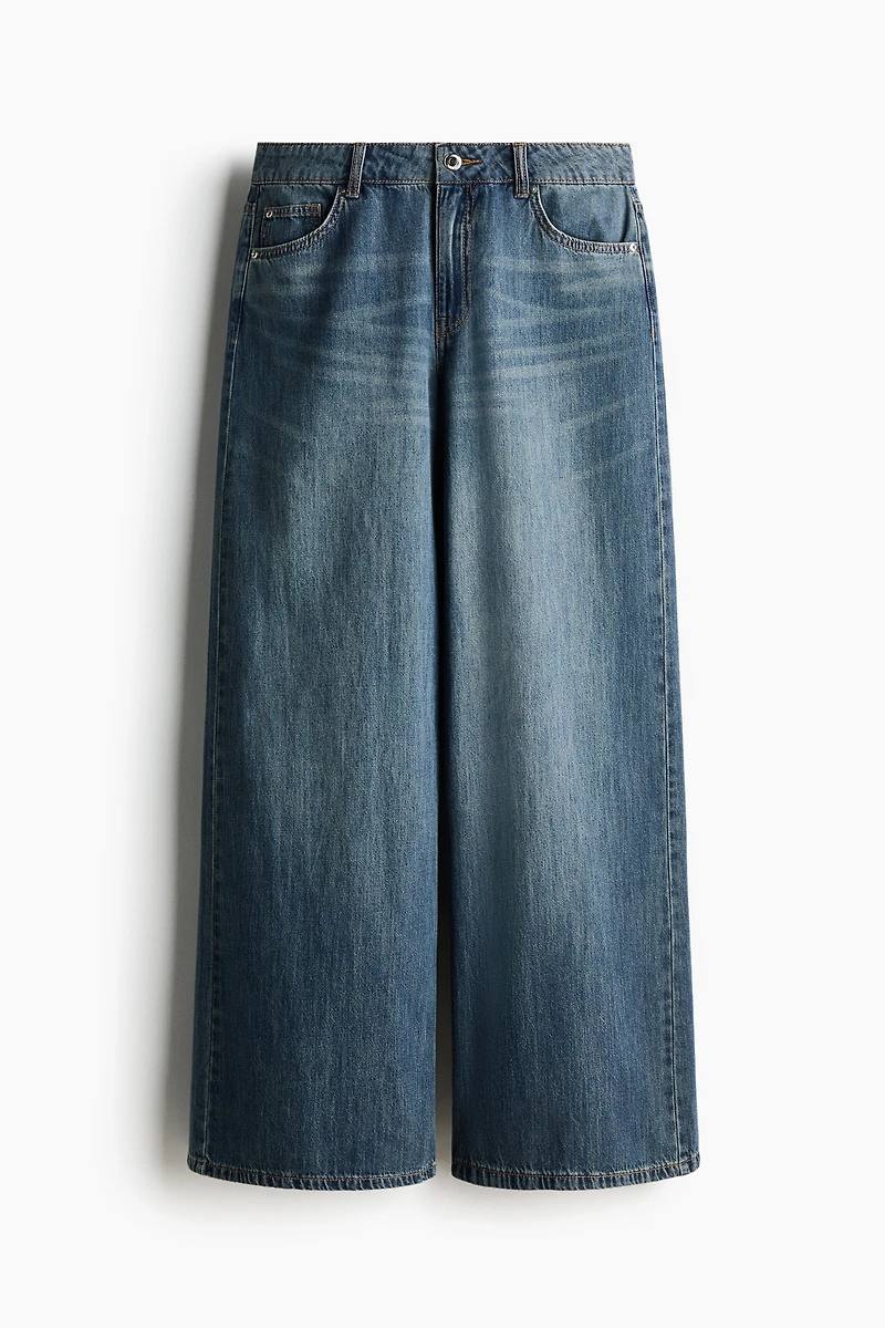 Wide-Leg Regular Waist Jeans