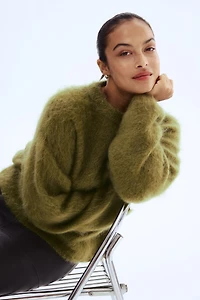 Oversized Mohair-Blend Sweater