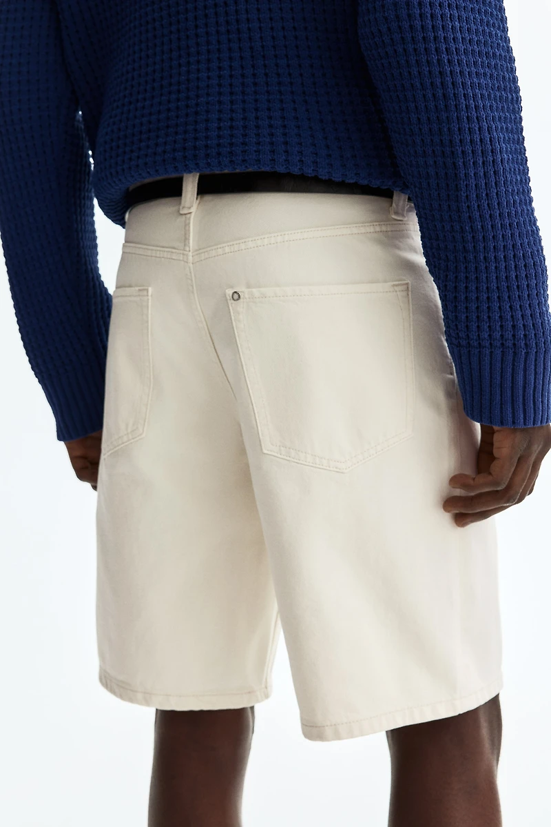 Relaxed-Fit Denim Shorts