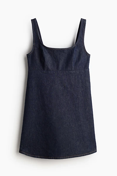 Robe chasuble en denim