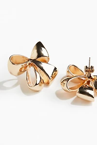 Bow-Shaped Stud Earrings