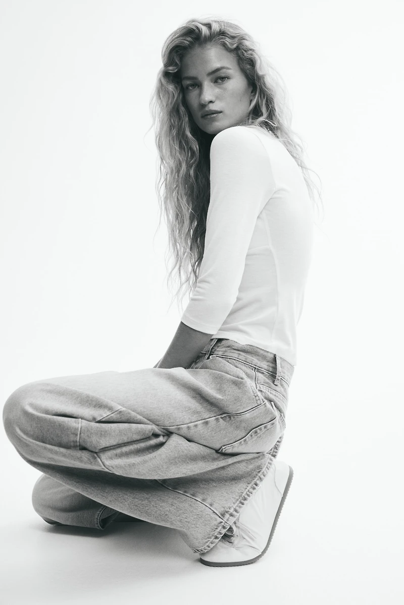 V-Neck Jersey Top