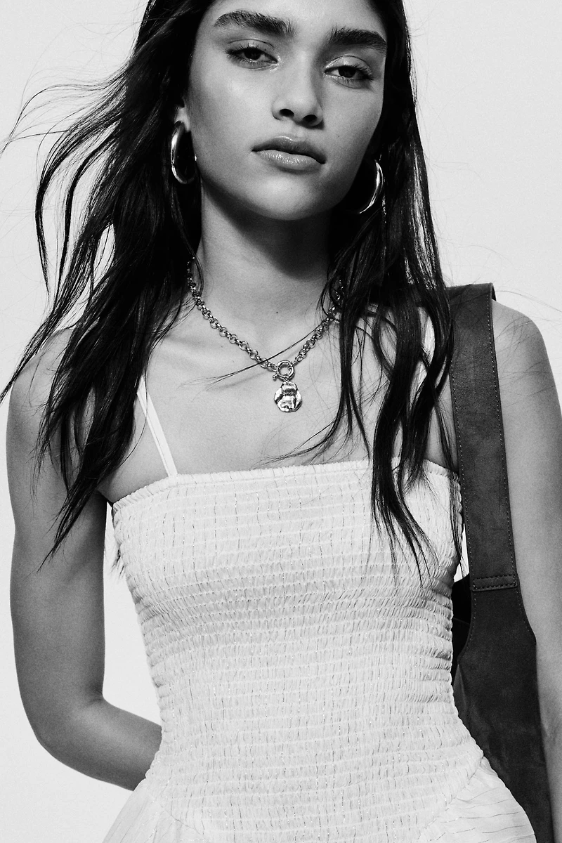 Smocked Strappy Dress