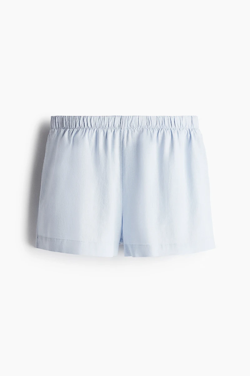 Linen-Blend Shorts