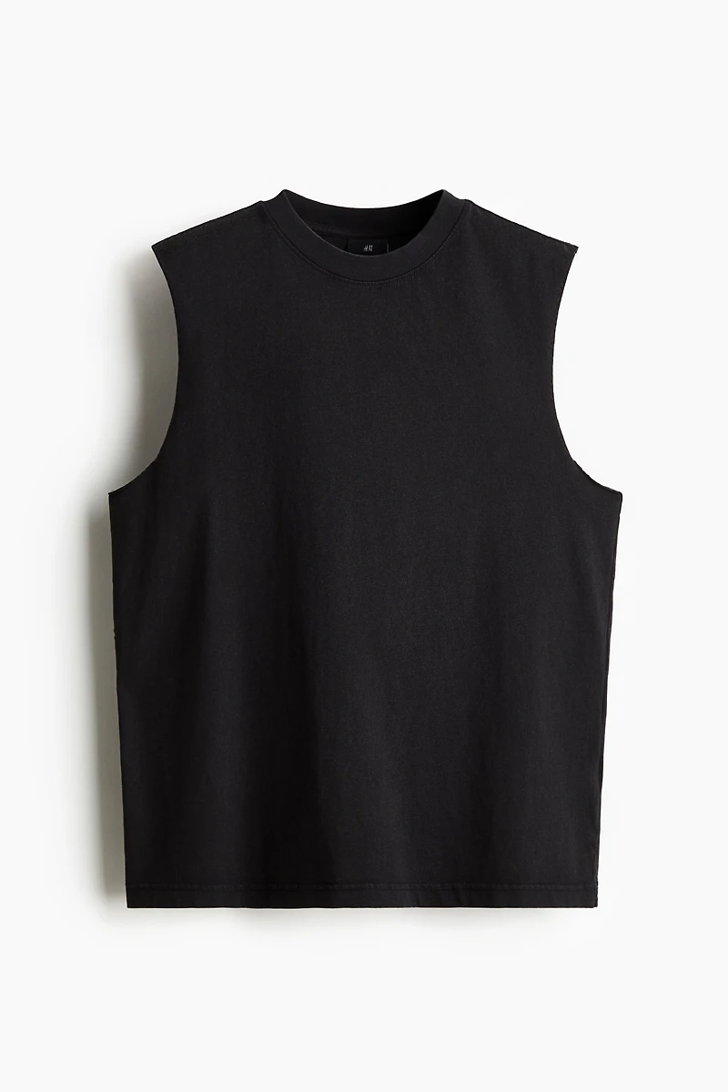 Regular-Fit Washed Tank Top