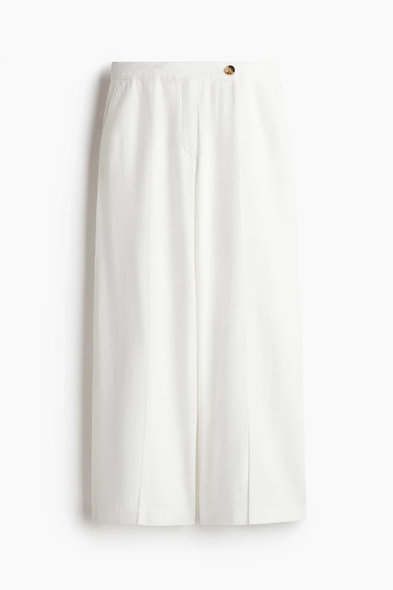 Dressy Linen-Blend Pants