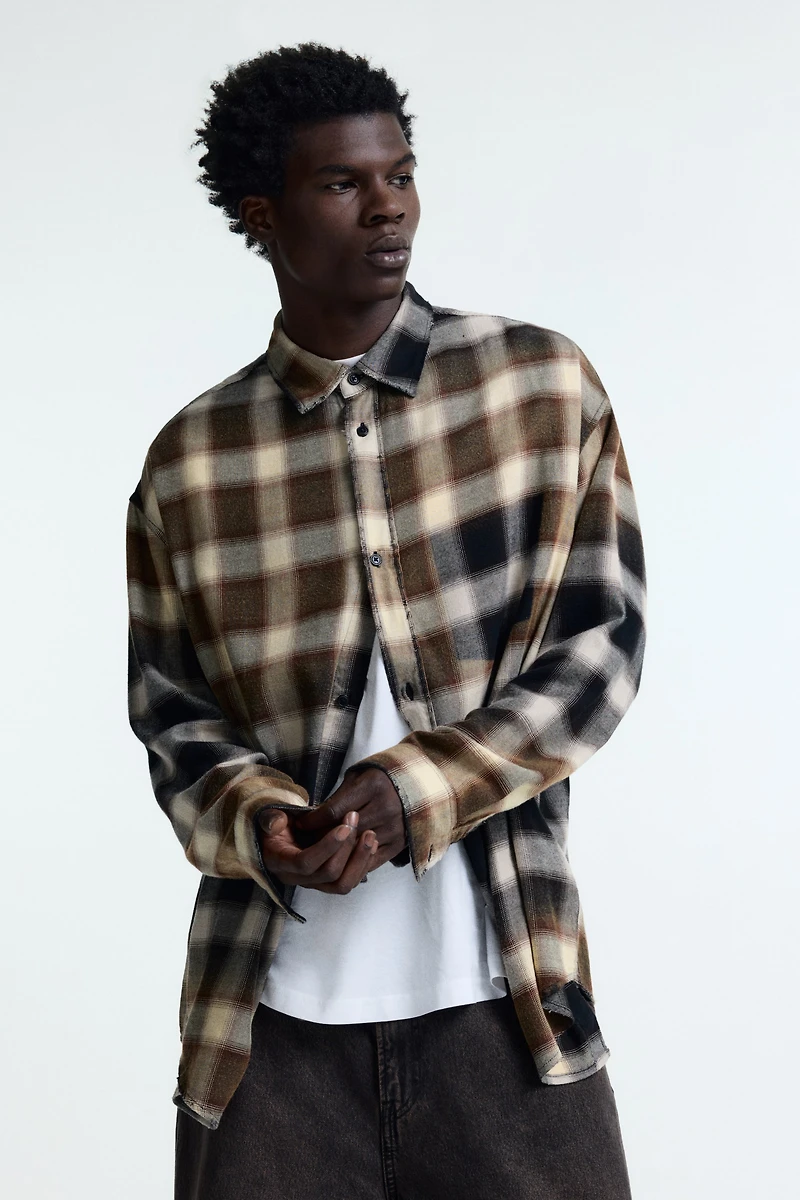 Relaxed-Fit Cotton-Blend Shirt