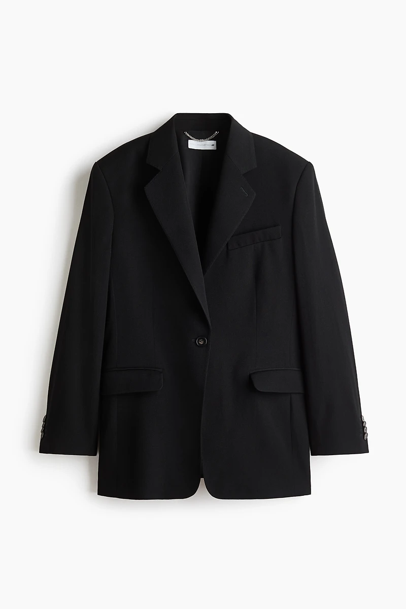 Single-Breasted Wool Blazer