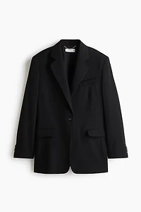 Single-Breasted Wool Blazer