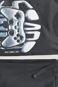 2-Piece T-Shirt and Sweatshorts Set