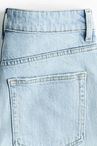 Short taille haute en denim