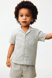 2-Piece Cotton Seersucker Set