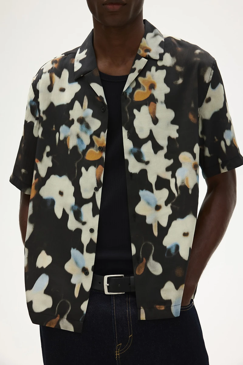 Regular-Fit Patterned Resort Shirt