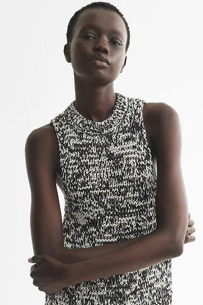 Textured-Knit Tank Top