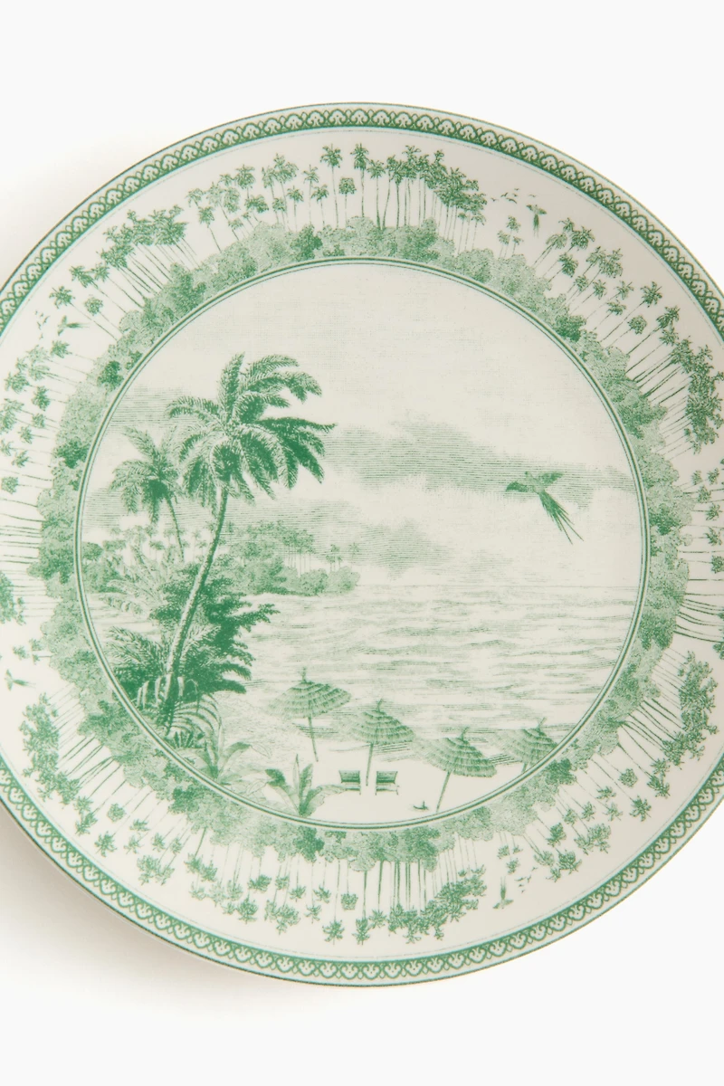 Petite assiette en porcelaine avec motif
