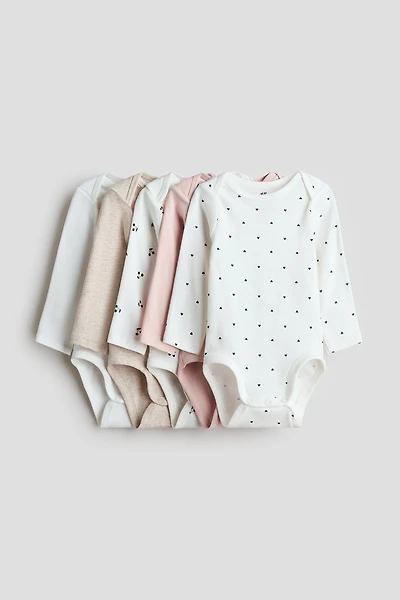 5-Pack Bodysuits with Lap Shoulders