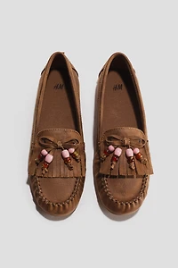 Fringe-Trimmed Loafers