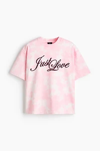 Oversized Heat Reactive Printed T-Shirt