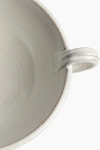 Footed Reactive-Glaze Serving Bowl
