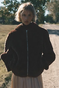 Hooded Teddy Fleece Jacket