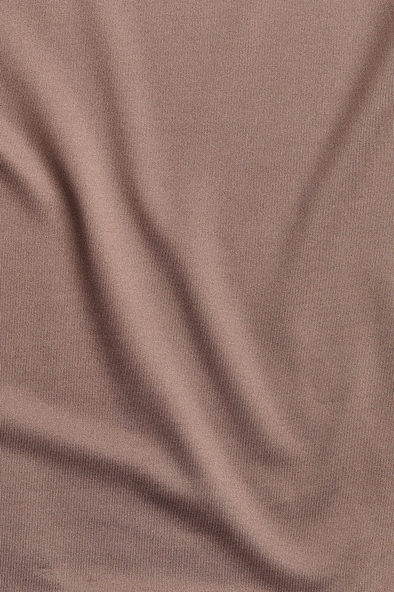 Microfiber Mock Turtleneck Top