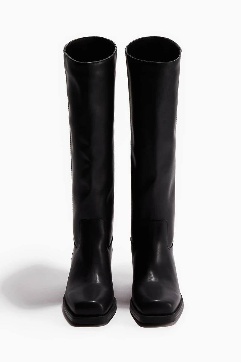 Knee-High Biker Boots