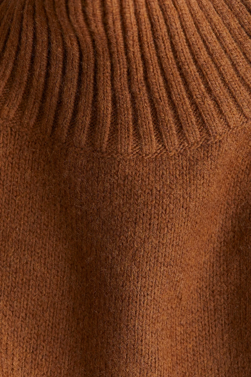 Oversized Mock-Turtleneck Sweater