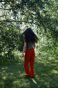 Wide-Leg Drawstring Pants