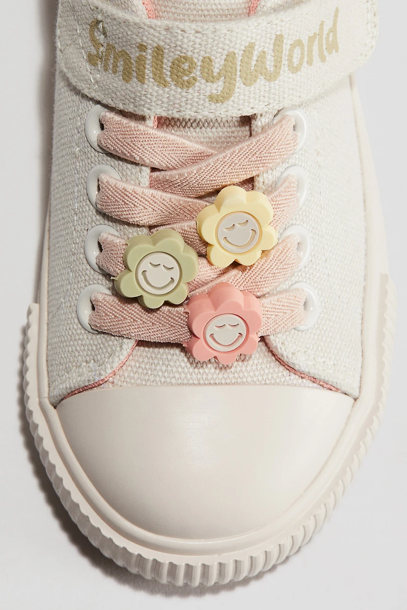 Appliquéd Canvas Sneakers