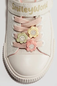Appliquéd Canvas Sneakers