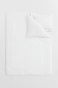 Cotton Percale Twin Duvet Cover Set