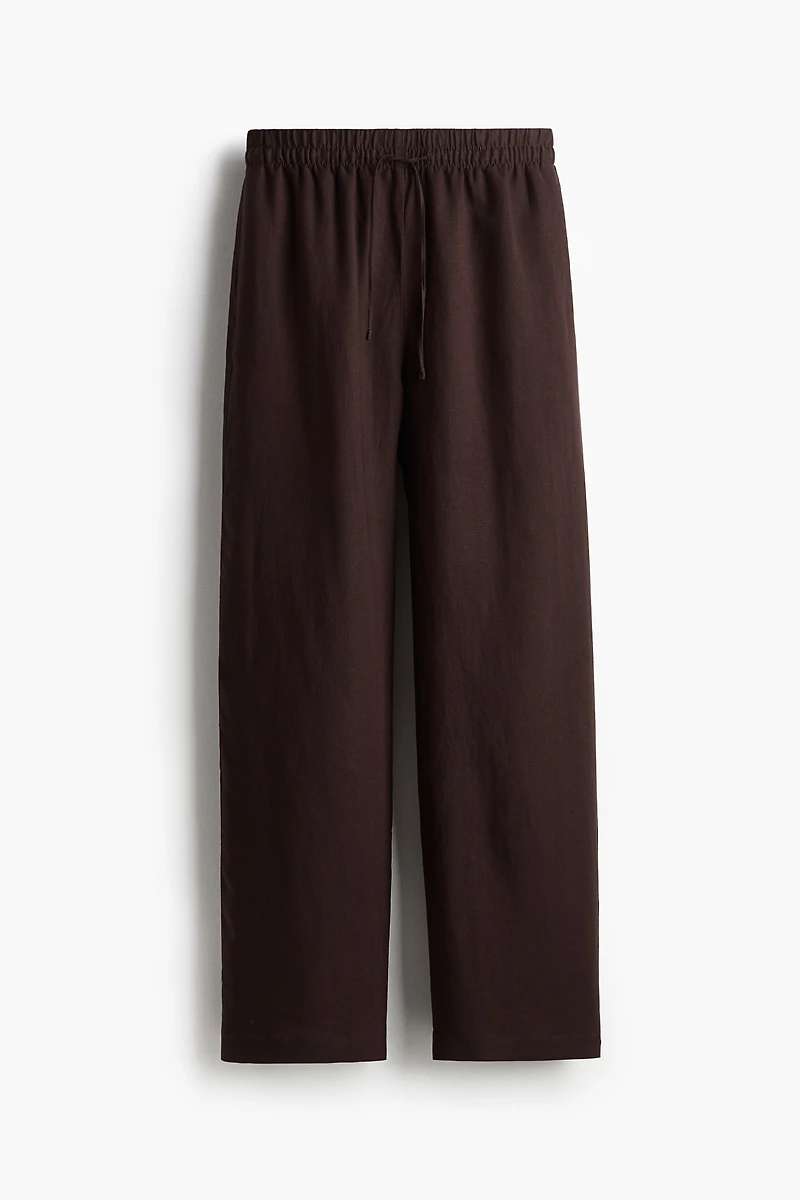 Linen-Blend Pants