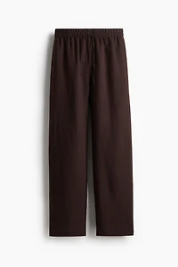 Linen-Blend Pants